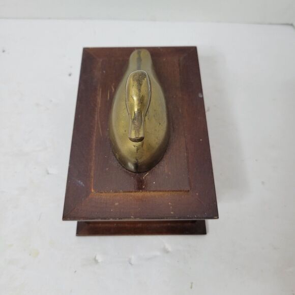 Vintage Brass and Wood Hand Crafted Box Made in Taiwan Rosential Netter - Picture 8 of 16